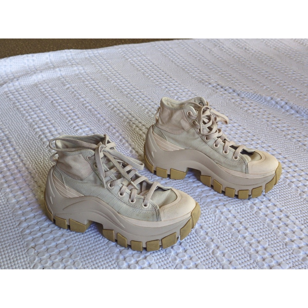 Adidas Nizza Hi XY22 Halo Ivory High Top Platform Sneakers Size 6.5 Womens